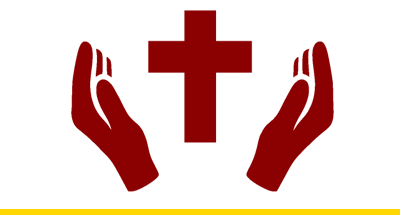 Stretched Hands Around Cross