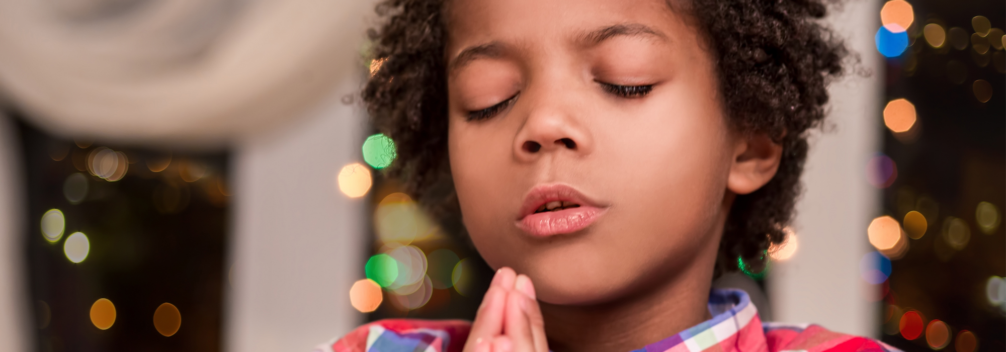 Little Boy in Church Praying